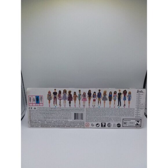 Barbie Fashionista 57 Doll African American Zig Zag Dress Curvy Open Box - Picture 7 of 12